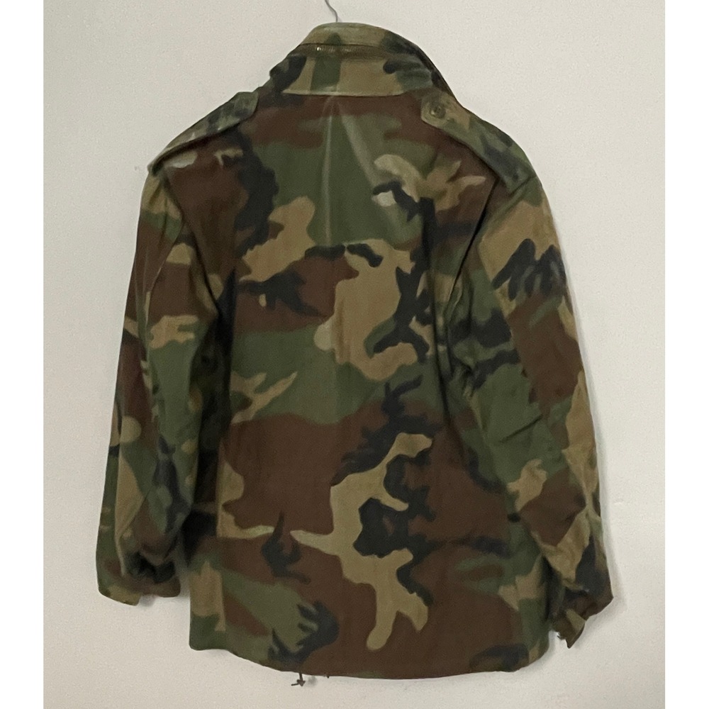 Vintage US Military M65 Jacket Woodland Camo Small Short 1983 So-Sew Styles - Picture 2 of 10